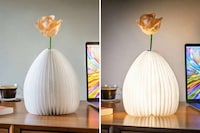 Origami-Inspired Vase Lamps Image 1