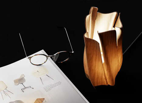 Sculpted Wooden Desktop Illuminators
