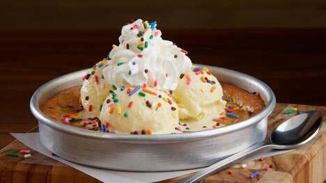 Rainbow Sprinkle Skillet Cookies