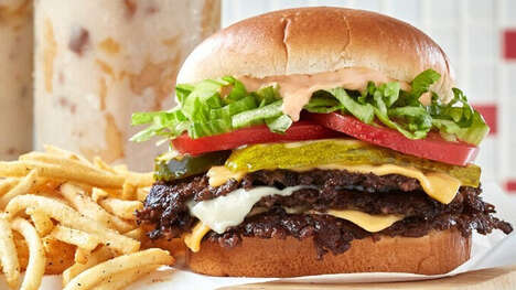 Towering Triple Patty Burgers