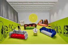 Playfully Bright Furniture Exhibitions