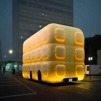Inflated Vibrant Futuristic Buses Image 2