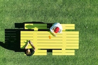 Bold Yellow Contemporary Tables