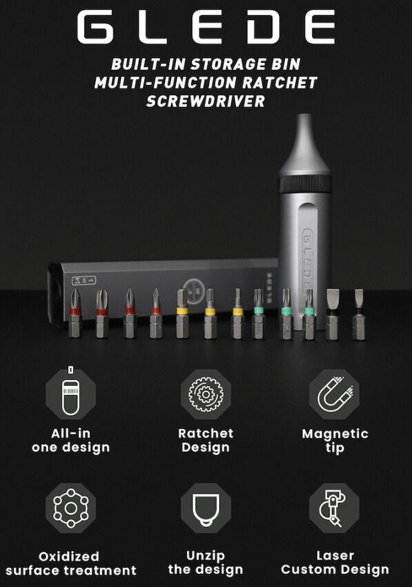 Compartmentalized Ratchet Screwdrivers
