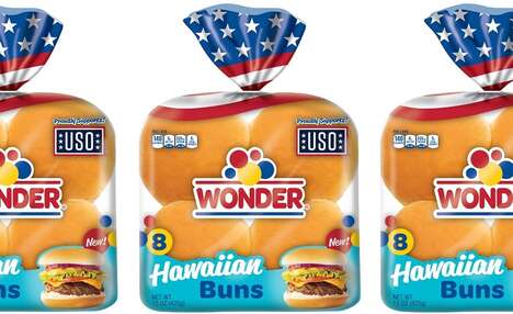 Pillowy Tropical Burger Buns