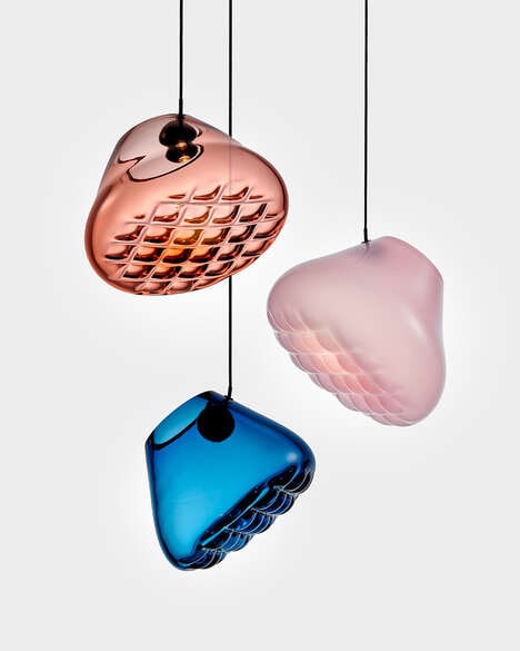 Mouth-Blown Glass Pendant Lights