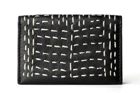 Black Stitched Leather Goods