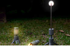 Cylindrical Magnetic Tripod Lanterns