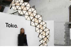 Honeycomb-Like Sculptural Lights