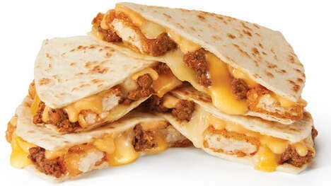 Cheesy Potato-Stuffed Quesadillas