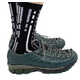 Grid-Patterned Leather Footwear Image 2