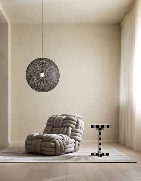 Chunky Knitted Quilted Chairs