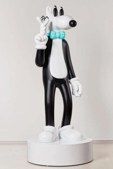 Bow Tie-Wearing Sculptures