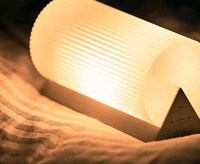 Ribbed Tubular Table Lamps Image 2
