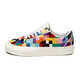 Colorful Checkerboard-Patterned Sneakers Image 1