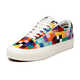 Colorful Checkerboard-Patterned Sneakers Image 2
