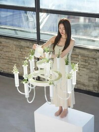 Chandelier-Shaped Self-Watering Vases