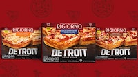 Thick Detroit-Style Frozen Pizzas Image 1