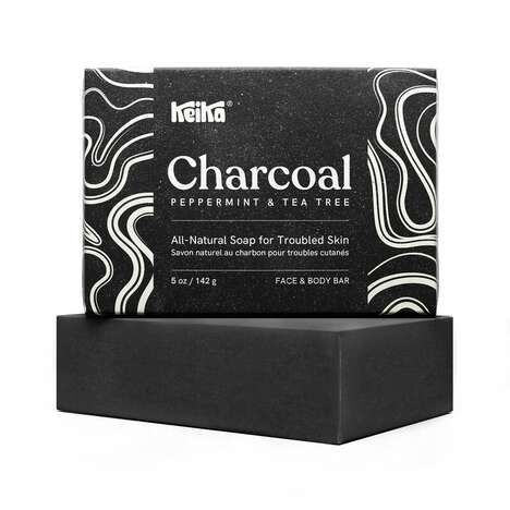 Charcoal-Infused Soap Bars
