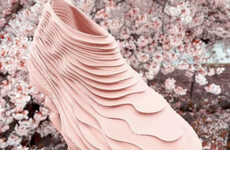 Pink 3D-Printed Layered Footwear