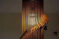 Twisting Timber Lampshade Designs Image 3