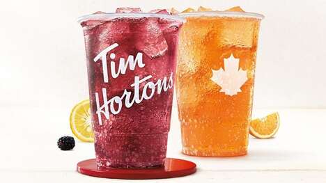 Effervescent Fruit-Forward Cafe Drinks