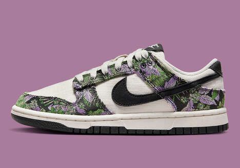 Floral-Patterned Lifestyle Sneakers
