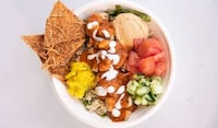 Spiced Honey Hummus Bowls