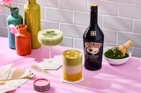 Three-Layered Matcha Cocktails