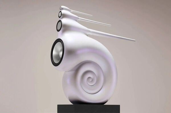 Pearly White Sculptural Speakers
