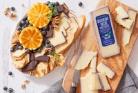 Blueberry Pur&eacute;e-Infused Cheeses