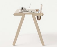 Rolling Leather Bookshelf Desks Image 2