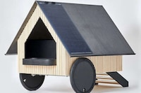 Bauhaus-Inspired Mobile Doghouses Image 1