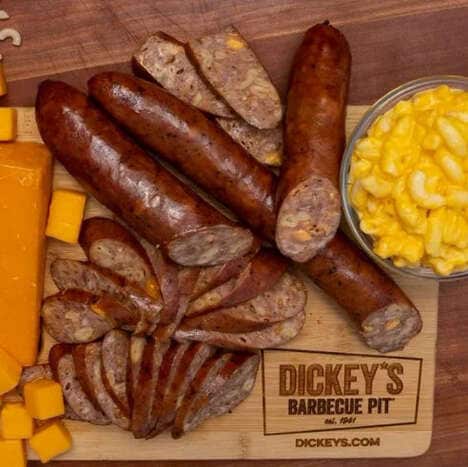 Cheesy Macaroni-Infused Sausages