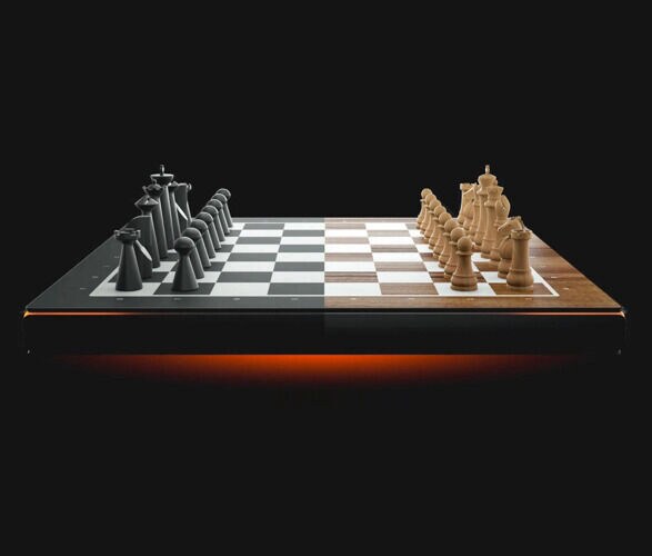 Square Off Pro Rollable Innovative AI Virtual Electric Chessboard Game