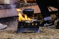 Foldable Fire Pit Stands Image 1