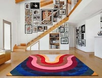 Flower-Inspired Vibrant Rugs Image 1