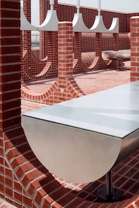 Curved Brick Rooftop Structures Image 2
