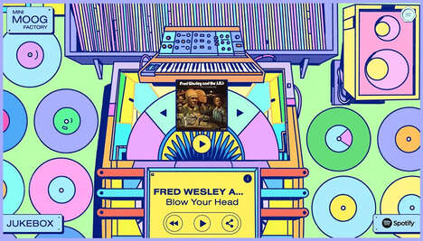 Celebratory Colorful Synth Websites