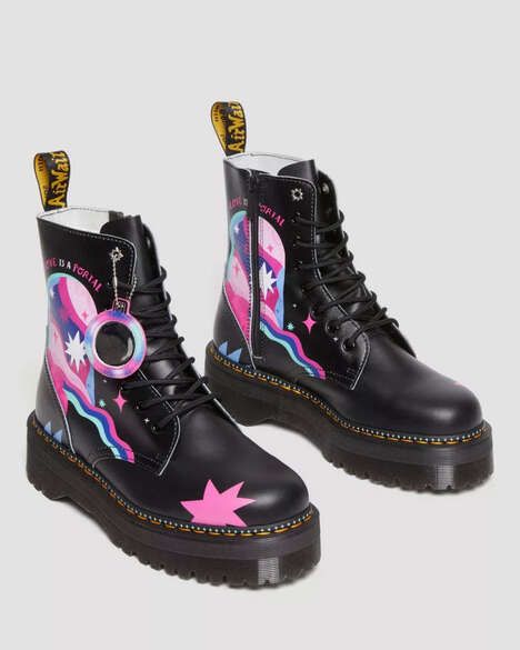 Artist-Designed Leather Boots