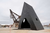 Black Timber Structural Pyramids Image 1