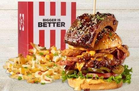 Carnivorous Rib-Topped Burgers