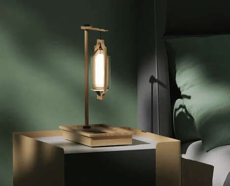 Hanging Lantern-Like Table Lamps