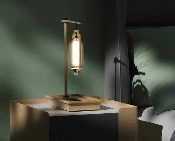 Hanging Lantern-Like Table Lamps