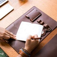 Luxe Leather Laptop Organizers Image 2