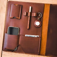 Luxe Leather Laptop Organizers Image 3