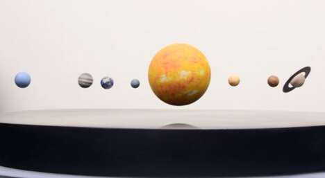 Levitating Solar System Decor