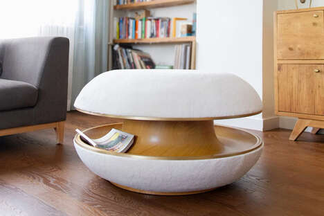 Striking Storage-Friendly Poufs