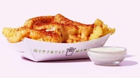 Spicy Sauce-Topped QSR Fries