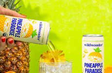 Pineapple-Flavored Probiotic Drinks